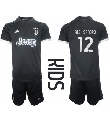 Juventus Alex Sandro #12 Tredje Kläder Barn 2023-24 Kortärmad (+ Korta byxor)